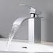 Merkloos Roestvrijstalen Wastafelkraan met Watervaluitloop