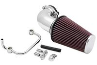 K&N Aircharger Kit compatibel met Harley Davidson Sportster-modellen 883/1200cc 2007-2016 - Gepolijst (63-1126P)