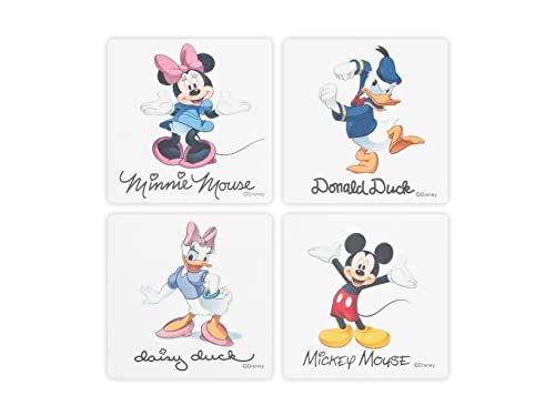 Lulabi Confezione 4 Adesivi Antiscivolo Disney 10X10 cm - Cura del Bambino