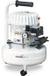 Mecafer Stille horizontale compressor, 9 liter, inclusief 1 liter oliekan, trechter en 3 wielen