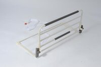 Bedhekje 90 cm - Wit metaal