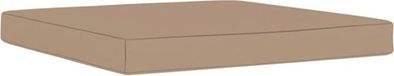 vidaXL - Palletkussen - 60x60x6 cm - Oxford stof - Taupe