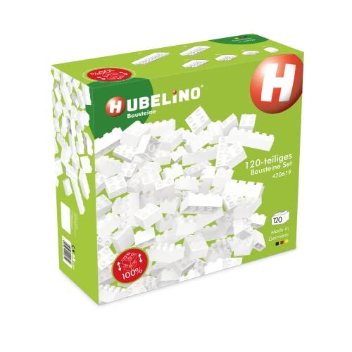Hubelino 120-delige bouwstenenset - Wit - Compatibel met andere merken