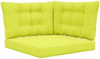 vidaXL - Buitenbankkussen - Polyester - Groen