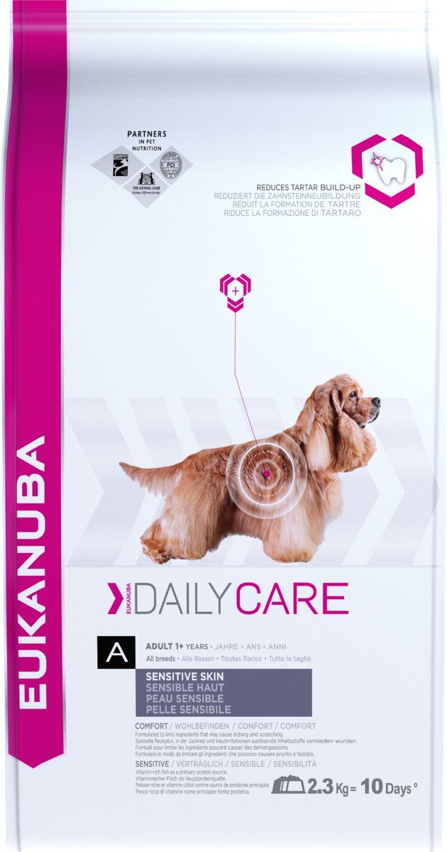 EUKANUBA Daily Care - Medium Breed - Sensitive Skin - 2.3 kg