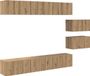 vidaXL Meuble TV Artisan Chêne Bois ouvragé