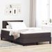 Maison Exclusive - Lit boxspring avec tête de lit, brun foncé, 120 x 190 cm, rembourré