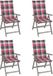 Acacia fauteuil de jardin 4 pcs réglable avec coussins acacia massif