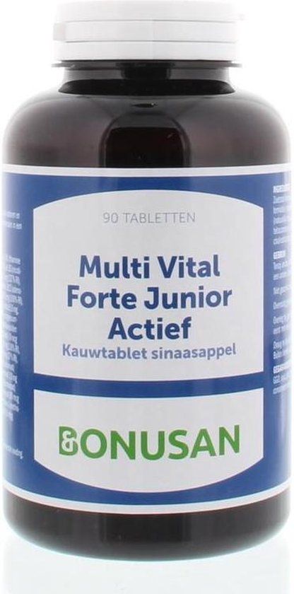 Bonusan Multi Vital Forte Junior Actief Kauwtabletten Sinaasappel 90 stuks