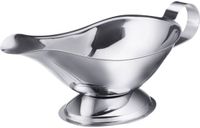 Westmark Saucière/Sauskom, Druppelvrije tuit, Vulvolume: 250 ml, Roestvrij staal, Zilver