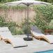 Prolenta Maison Exclusive - Parasolstandaard, 15,35 kg, zwart, ijzer, rond
