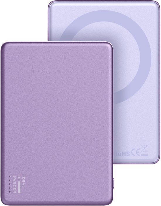 iDeal of Sweden Slim MagSafe Powerbank 5.000 mAh - Draadloze powerbank - Lavender Milk