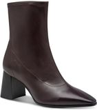 Tamaris Dames Enkellaarsje 1-25317-47 585 Rood Blokhak Ritssluiting Synthetisch Textiel Rubber 36 EU
