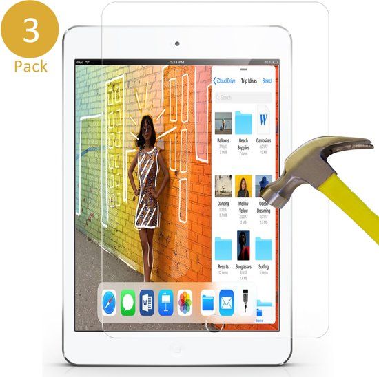 iCall 3x Apple iPad 9.7 2018 Screenprotector Gehard Glas - Tempered Glass