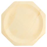 Garcia de Pou Octagonal Wooden Plates 26cm - 50 Pieces