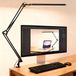 Ibenzoa® Lampe de bureau flexible et dimmable avec bras pivotant et alimentation USB pour espace de travail