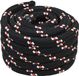 vidaXL Boottouw 40 mm 10 m Zwart en rood polypropyleen
