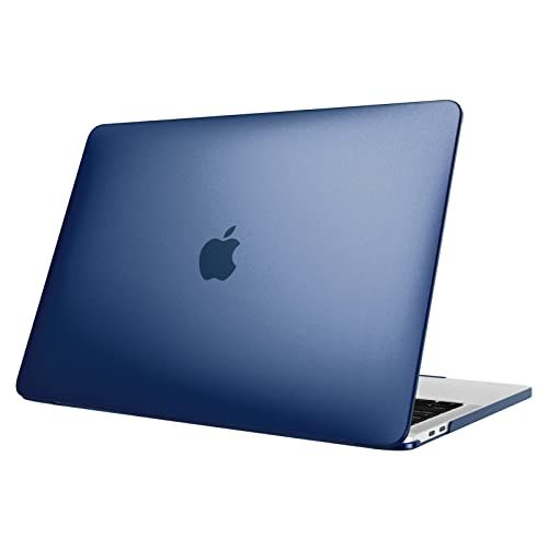 Fintie Hoes compatibel met MacBook Pro 13 2020-2016 A2338 M1 A2289 A2251 A2159 A1989 A1706 A1708, ultradunne matte harde beschermhoes Snap Case compatibel met MacBook Pro 13, (Blauw)