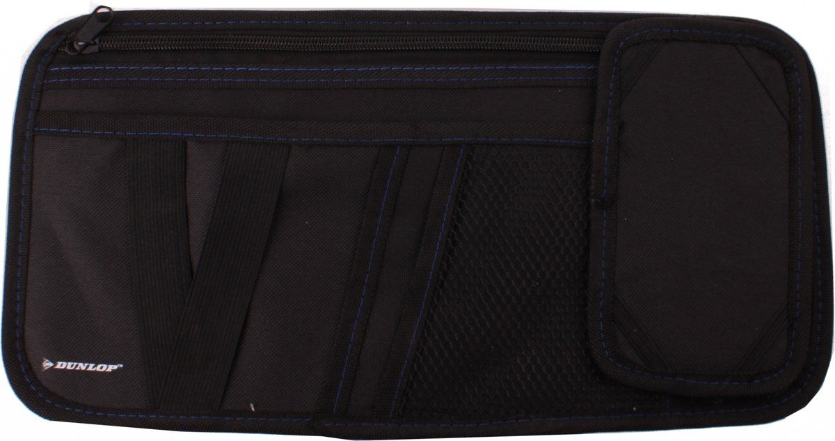 Dunlop Zonneklep Organizer 18.5 x 36 cm Zwart