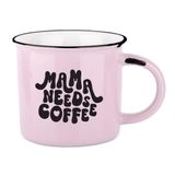 Vintage Mama Needs Coffee Vintage Koffiemok Keramische Mok 400 ml