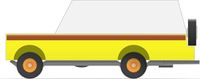 Candylab Toys Candycar Everglades Mule Hout Wit, Bruin