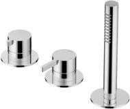 Hotbath Ace Badrandcombinatie Eenhendel Mengkraan met 2-Weg Omstel met Handdouche - Chroom