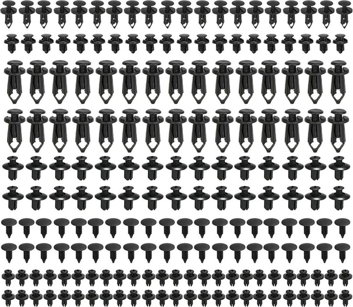 HaverCo Automotive clips assortiment voor bumpers sierlijsten etc 190 stuks (6 soorten) - 8720143548871