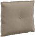 vidaXL Rugkussen Taupe 60 x 50 cm Microvezel Stof