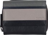 Bench Portemonnee RFID-bescherming Leder 10 cm - Dames - Horizontaal - grijs