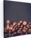Artaza Canvas Schilderij Koffie Bonen Op Een Zwart Achtergrond - 80x80 cm - Canvas Print