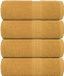 vidaXL Washandjes FROGN 4 stuks 30x30 cm 360 g/m² Goud