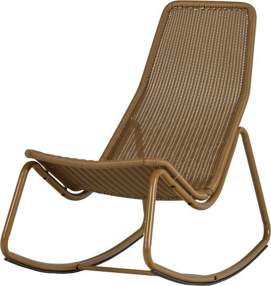 WOOOD Tom Garden Rocking Chair - Plastic - Honey Yellow - 97x51x95