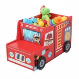 Merkloos Relaxdays Speelgoedkist - Rood - 60x34x32 cm