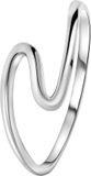 Lucardi Dames Ring golf - Echt Zilver - Zilverkleurig