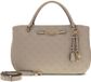 GUESS Carmella Girlfriend Satchel schoudertas Bone Logo crème