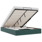 VidaXL Ottoman Bedframe Donkergroen Fluweel 140x190 cm