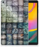 B2Ctelecom Samsung Galaxy Tab A 10.1 (2019) Uniek Tablethoesje Spijkerbroeken