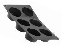De Buyer Moul'Flex Muffinblik - Siliconen - Zwart - Rond