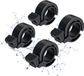 Kivora B.V. Sonnette (4 Pièces) - Mini Compacte Sonnette Cachée pour V élo de Route, Vélo Gravel, VTT, Diamètre Intérieur env. 2,2 cm - Noir