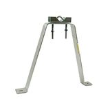 Metronic 450922 wandhouder, verzinkt, wit, mat D30 tot 45 mm, deport 300 mm