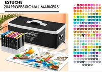 Merkloos Alex Bog Set Viltstiften Alex Bog Luxury Canvas Gama Artist 204 Onderdelen Doosje Multicolour