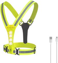 Rheme Reflecterend Hardloopvest met Verlichting - Oplaadbaar - Unisex - Geel
