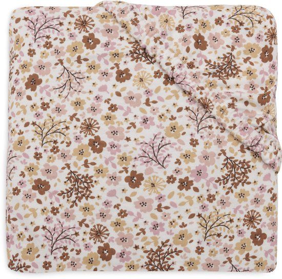Jollein Hoeslaken Ledikant - 60x120cm - Jersey - Flower Fairies