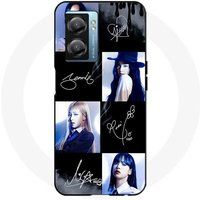 Oppo Hoesje Oppo A57 5G zwart-roze signatuur foto