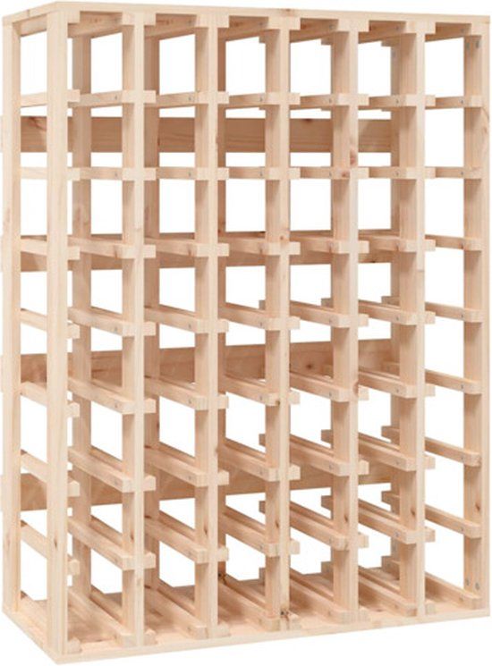 vidaXL Wijnrek 70x33x94 cm massief grenenhout bruin