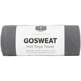 Shandali Hot Yoga Handdoek - Suede - 100% Microfiber, Super Absorberend, Bikram Yoga Mat Handdoek - Oefening, Fitness, Pilates en Yoga Gear - Grijs 26,5" x 72"