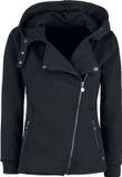 R.E.D. by EMP R.E.D. Rock-Engineered Design Zwart sweatjack met capuchon in bikerstijl - Dames - 5XL