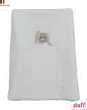 Stefano fashion - Konijntje - Roze - "Rabbit" - Hoes voor aankleedkussen - Verzorgingskussen - 50x70 cm