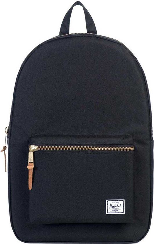 Herschel Settlement - Black / Rugzak - schooltas - laptoptas / met 15" Laptopvak - 23L opbergruimte / Beperkte Levenslange Garantie / Zwart