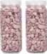 Giftdecor decoratie stenen/steentjes/kiezels - lichtroze - 10-20 mm steentjes - 1400 gram - Aquarium en vazen vulling